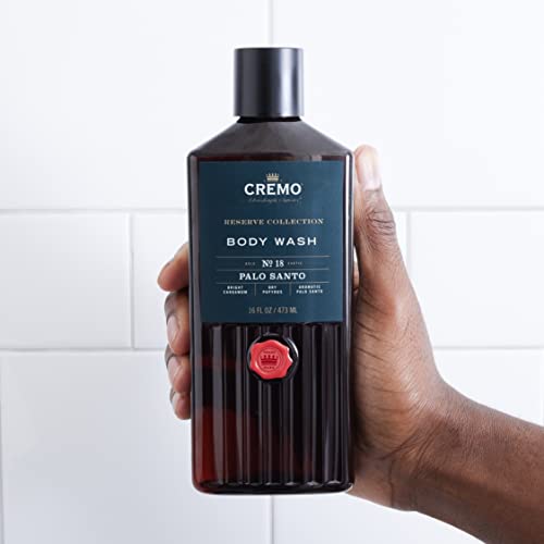 Cremo Barber Grade Cooling Shave Cream, Astonishingly Superior Ultra-Slick Shaving Cream Fights Nick & Rich-Lathering Palo Santo Body Wash for Men, Notes of Bright Cardamom, Dry Papyrus