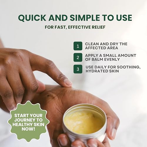 KESMEDIK Tea Tree Oil Healing Balm - Natural Antifungal & Rash Relief, 2-Pack