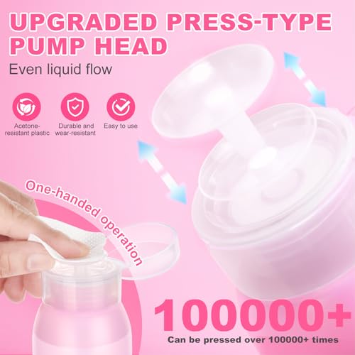 MEKK Acetone Pump Dispenser 200ml 2-Pack | Leak Proof