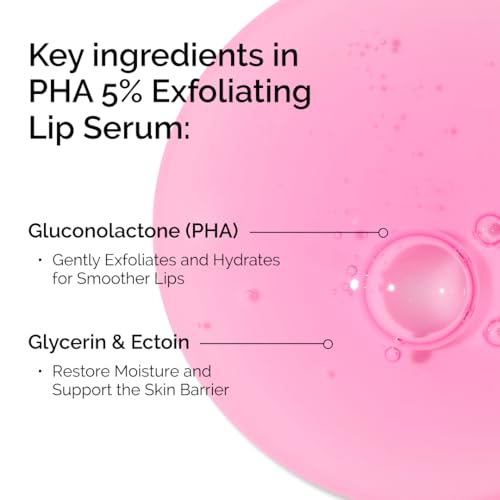 The Ordinary PHA 5% Lip Exfoliating Serum - Hydrating Overnight Lip Treatment