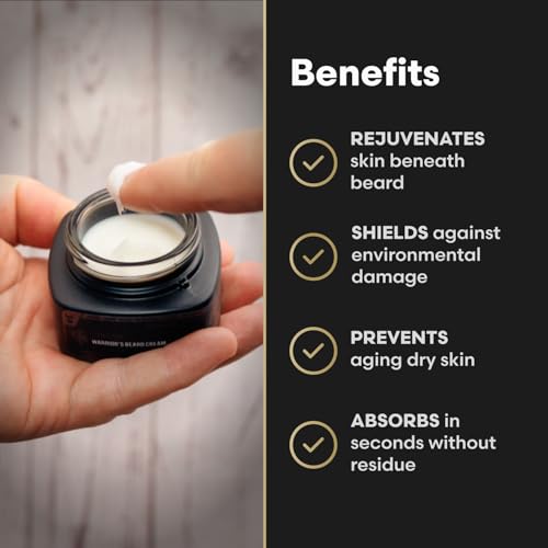 Beard Cream for Men by Beard Struggle -Viking Storm Beard Butter, Moisturizer & Softener for Men - Itch Relief, Hydration with Avocado & Jojoba Oils - Beard, Mustache & Corase Growth Cream, 50g