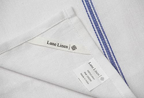 LANE LINEN Kitchen Towels Set - 100% Pure Cotton Dish Towels for Kitchen, Super Absorbent Kitchen Hand Towel, Tea Towels, Soft & Durable Dish Cloths, Pack of 12 – 14”x25”, Beige