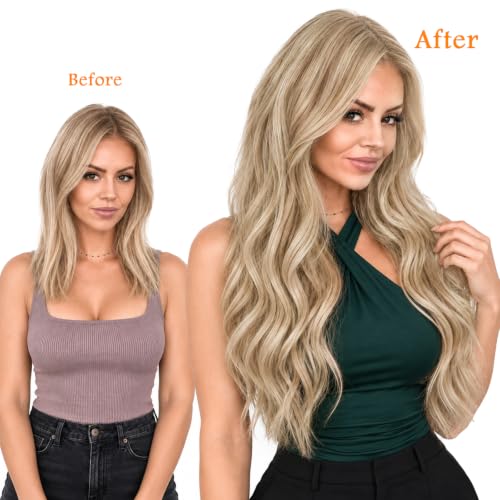 Sunny Hair Clip-in Human Hair Extensions Blonde Remy for Volume & Highlights