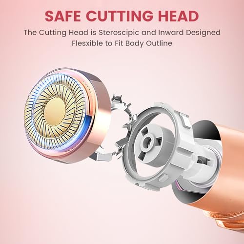 Portable Painless Facial Hair Remover for Women with 4 Heads