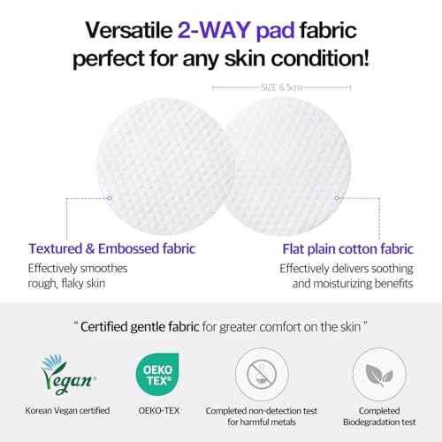 COSNORI Panthenol Barrier Toner Pad (60 Pads) - High-Concentration D-Panthenol - Vegan Certified - Soothing & Barrier-Boosting for Sensitive Skin - Vegan & Eco-Friendly (4.73 fl.oz.)