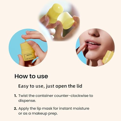 Honey Propolis Lip Balm 2-Pack, 12-Hour Moisturizing