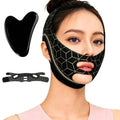 V Line Lifting Face Mask with Gua Sha Tool | Jawline Sculpting Band