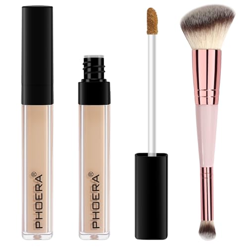 PHOERA Full Coverage Liquid Concealer with Brush