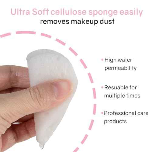 50-Count Heart Shape Compressed Facial Sponges,100% Natural Cellulose Face Sponge Spa Sponges for Removing Dead Skin, Dirt and Makeup(White)