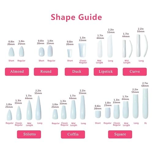 LOVFUL Press on Nails Blushing Bride | Handmade with Full Covered Crystals | Reusable Full Cover Nails | Coffin Classic Regular 1.3 in | H21-L