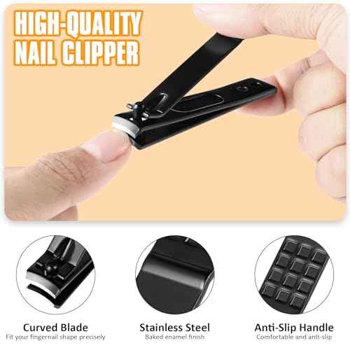 Yougai Tweezers Set,9 Pcs Professional Stainless Steel Tweezer Kit-Great Precision Eyebrow Tweezers for Ingrown Facial Hair with Leather Travel Case as Stocking Stuffing Gifts