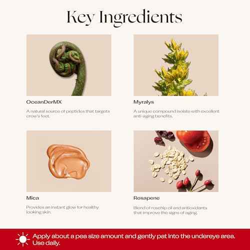 Trilogy Eye Contour Cream with Rosapene for Fine Lines & Puffiness, Made with Rosehip Oil, Aloe Vera & Acai, 0.34 fl oz