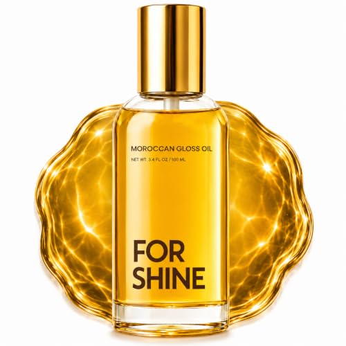 Moroccan Argan Oil Hair Serum for Frizz Control & Shine - 3.4 fl oz