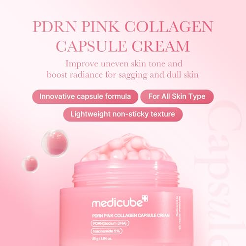 medicube Hydration & Glow Capsule Duo: Hyaluronic Acid and Salmon DNA PDRN Capsule Cream | Firming, Plumping, and Long-Lasting Moisture Care for Radiant, Supple Skin