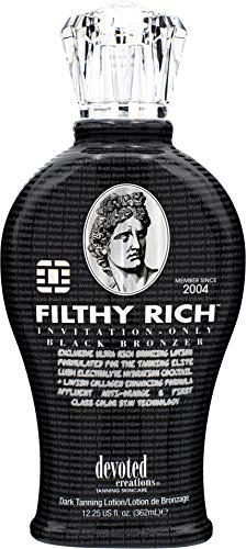 Devoted Creations Filthy Rich Dark Bronzing Lotion 12.25 oz