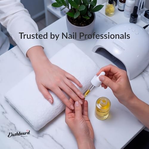 Dashboard Beauty Cuticle Nail Oil with Jojoba & Vitamin E - 1 oz Dropper