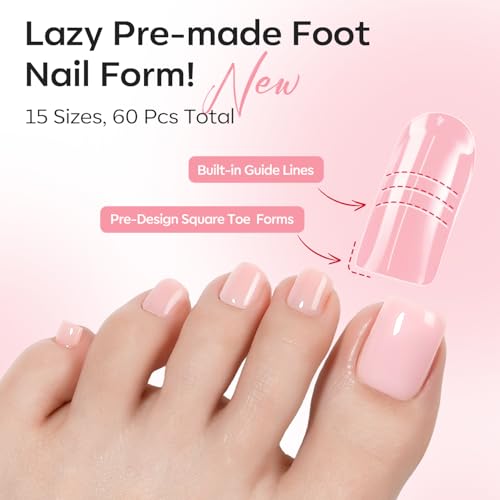 Modelones 30 Colors Poly Gel Nail Extension Kit with 8W LED Lamp