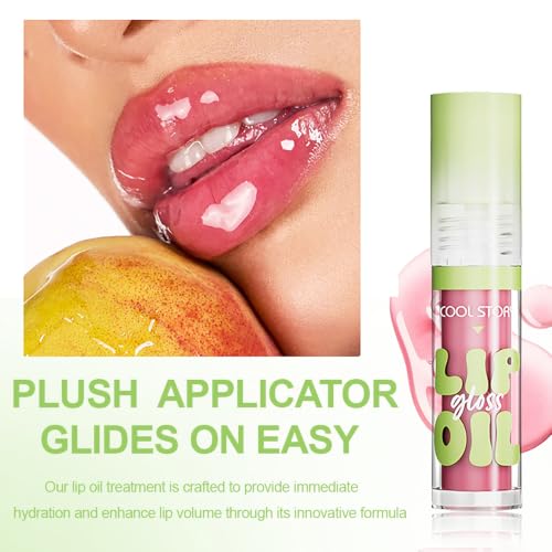 6-Pack Hydrating Lip Oil Set, Nourishing Lip Gloss