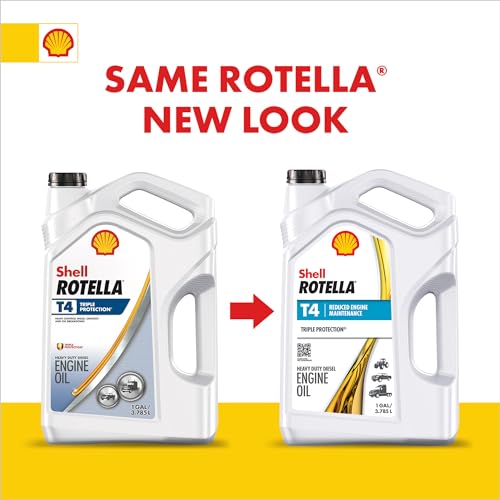 Shell Rotella T4 Triple Protection 15W-40 Diesel Engine Oil, 2.5 Gallon