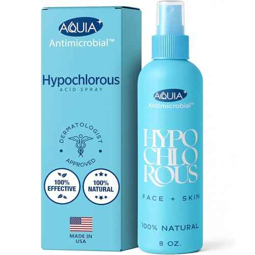 Hypochlorous Acid Spray for Face and Skin | Piercing Aftercare Spray | 8 oz Hypochlorous Acid Sprays for Face, Skin, Acne, Eczema, Body Acne Sprays, Piercing Aftercare, Facial Wound Solution, Workout