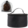 Wig Travel Case,Foldable Round Wig Box,Lightweight and Durable Travel Makeup Case for Men & Women