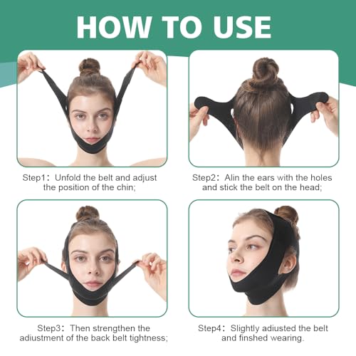 V-Line Lifting Chin Strap for Sleeping - Jawline Shaper Mask