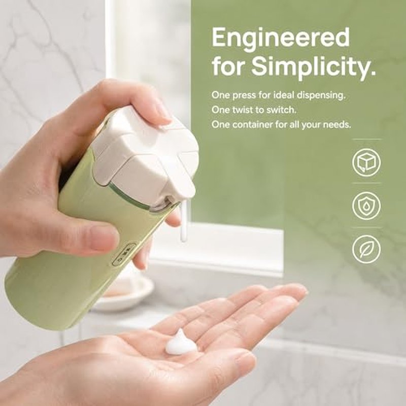 4-in-1 Travel Dispenser Bottle Set - Leak-Proof & Refillable