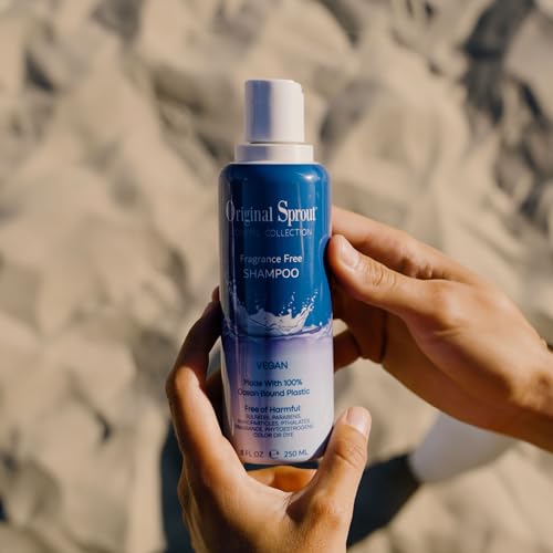 Original Sprout Coastal Collection Shampoo for All Hair Types, Fragrance-Free Shampoo, Vegan, 8 oz. Bottle