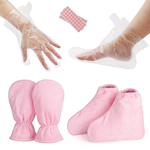 200pcs Paraffin Wax Bath Liners & Gloves Booties for Hand & Feet, Segbeauty Paraffin Bags for Hand & Foot, Paraffin Heated SPA Mittens Foot Liners for Hot Wax thera-py Paraffin Wax Machine