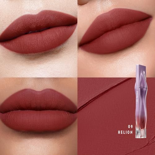 Nebula Velvet Lip Cream - Deep Berry Red Matte Liquid Lipstick
