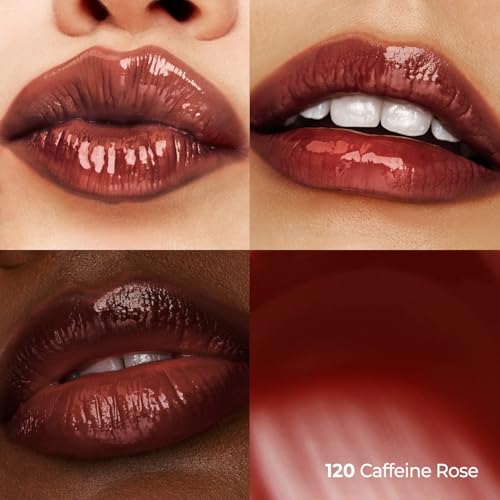 Laka Fruity Glam Lip Tint - 24hr Long-Lasting Stain, #120 Caffeine Rose