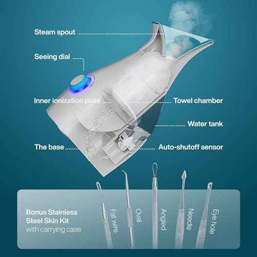 Pure Daily Care NanoSteamer Nano-Ionic Facial Steamer with 5-Piece Skin Kit
