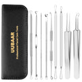 UUBAAR Blackhead Remover Kit, 9 Pimple Popper Tools with Tweezers