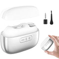 3-in-1 Automatic Nail Polisher with LED Light with Polishing Automatic Nail Clippers with Magnetic Lid USB Rechargeable £¬Portable Smart Nail Clipper for Thick Toenails Seniors, Adults (White)