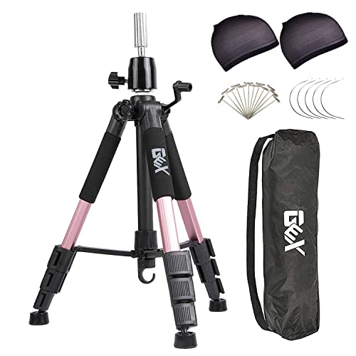 55" Adjustable Mannequin Tripod Stand - Professional Wig Head Display