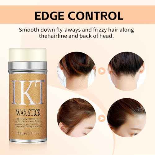 Hot Comb Set 21Pcs, Electric Hair Straightener Pressing Comb for Black Hair with Wig Wax Stick, Lace Band, Rat Tail Comb & Salon Clips