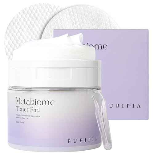 Metabiome Korean Toner Pads for Clear face Skin Care Soothing exfoliating Cotton Tea Tree Toning pad Sheet mask Blemish brightening Dry Facial Vitamin c Collagen