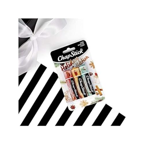 ChapStick Holiday Collection Trio, Includes Holiday Cocoa, Holiday Cinnamon, and Holiday Cr?me, 0.15 oz Each (Pack of 2)