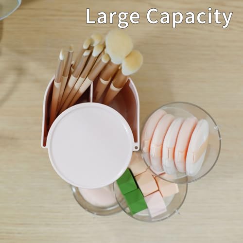 Pink 3-Layer Hair Accessories Organizer for Girls - Sturdy Plastic Storage Box