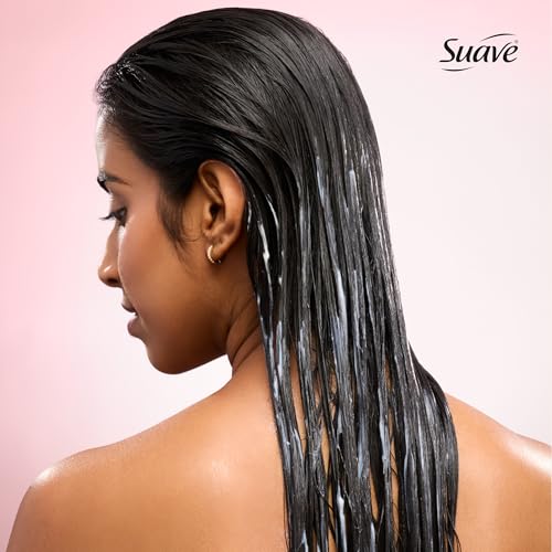 Suave Hydra Gloss Sulfate Free Conditioner with Glycolic Acid & Camellia Flower Oil for Hydrated, Smooth, Glossy Shine, 6 Count, 12.6 FL OZ