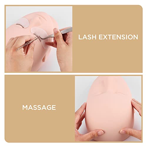 LASHVIEW Lash Practice Head with Soft-Touch Silicone