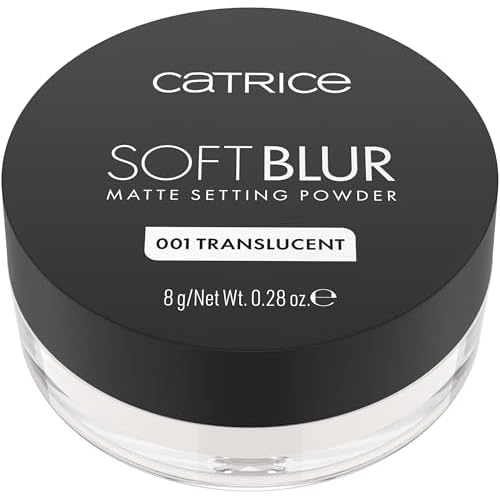 Catrice | Soft Blur Loose Setting Powder | Matte, Airbrushed Finish with Blurring Effect | Long-Wear, No Flashback | Vegan & Cruelty Free (001 | Translucent)