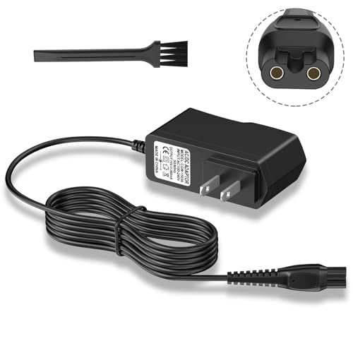 Meliya 15V Shaver Charger Comaptible with Philips Norelco HQ8505 3000 5000 6000 7000 9000 Series Multigroom MG5750 MG7750 MG7770 MG7790 QP6531 QP6510 QP6520 Trimmer Power Cord