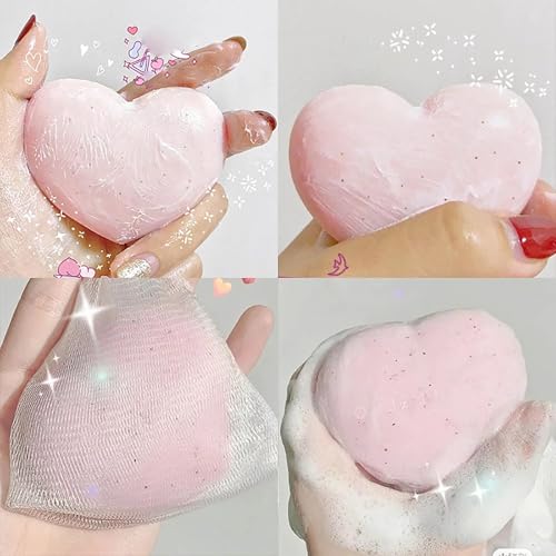 Pelican Soap 6EA Exfoliating Soap Bar for Women with Citric Acid, Aloe Extract & Jojoba Seed Oil, Natural Soap Bar for Men, Organic Bar Soap for Dark Spot Removal & Pore Cleansing Made in Japan PEACH
