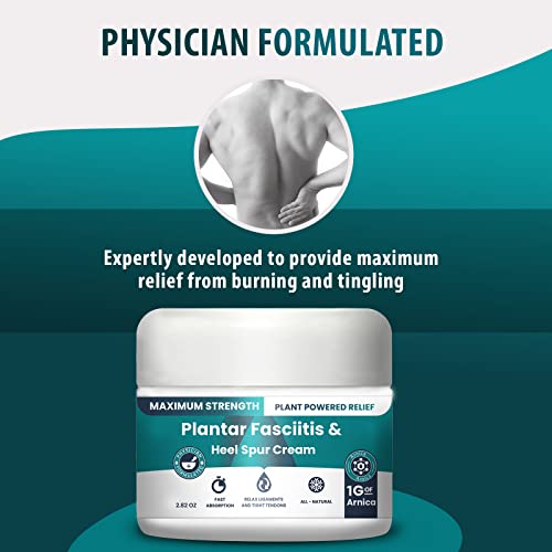 Plantar Fasciitis & Heel Spur Cream - Fast Relief with Arnica