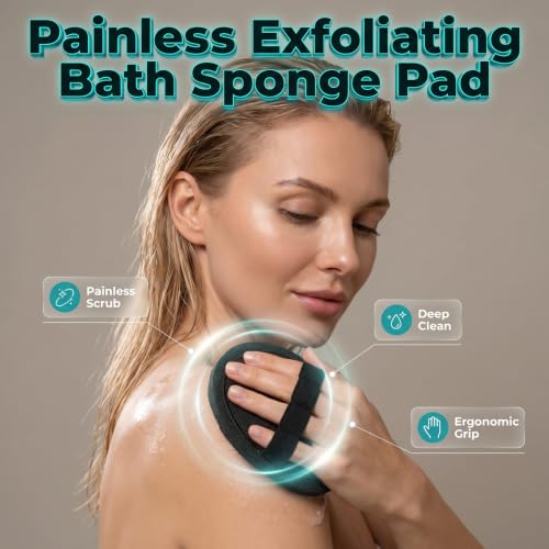Soft Rubber Body Exfoliating Gloves for Shower & Bath