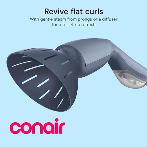 Conair Hair Steamer with Diffuser Attachment - Portable Curl Refresh