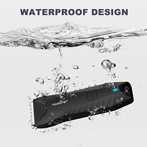 MANSPOT Manscape Body Hair Trimmer for Men - Waterproof Electric Groin Trimmer