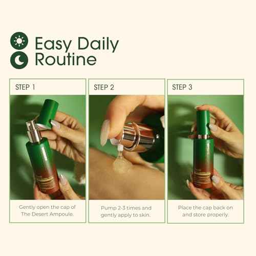 The Desert Ampoule | Intensive Hydration with MoistOasis | 82% Oasis-Plant Complex | Korean Skincare | Kbeauty | Vegan (47ml)