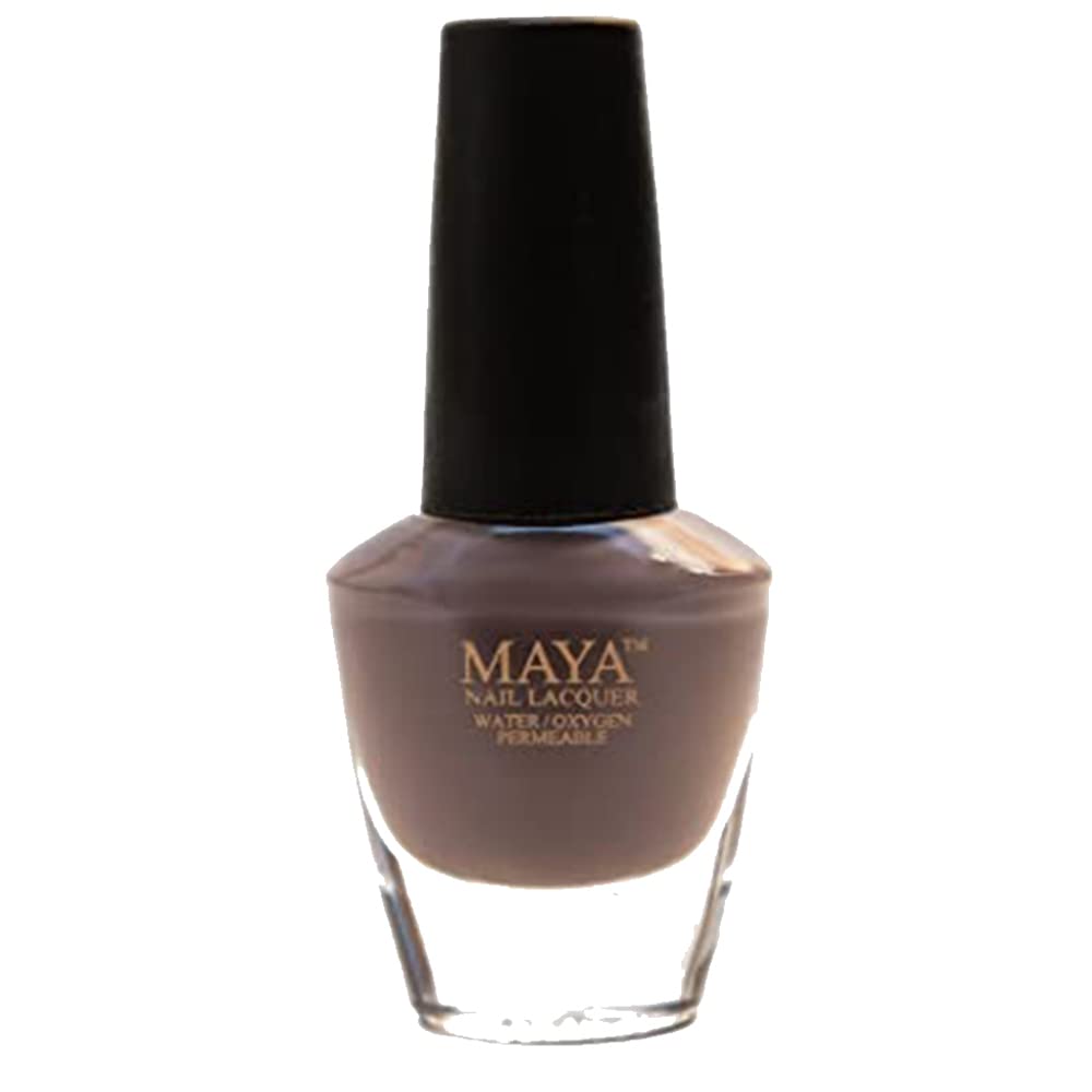 MAYA Cosmetics Halal Breathable Quick Dry Nail Polish, Vegan and Cruelty Free, Oxygen & Water Permeable Nail Lacquer, Non Toxic Gentle On Nails, Cocoa Bean